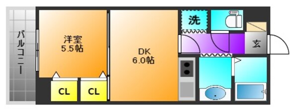 日吉壱番館の物件間取画像